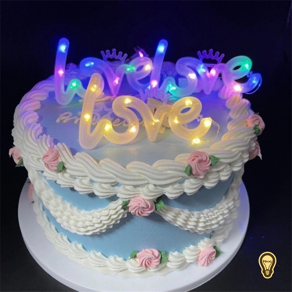 đèn led chữ love nháy 3 chế độ