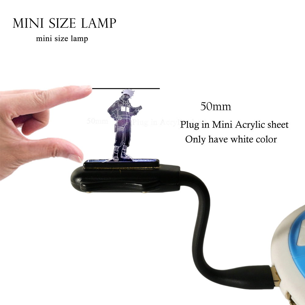 【BridgeCraft】3D LED Lamp Naruto Hatake Kakashi Stand up reading book — free download