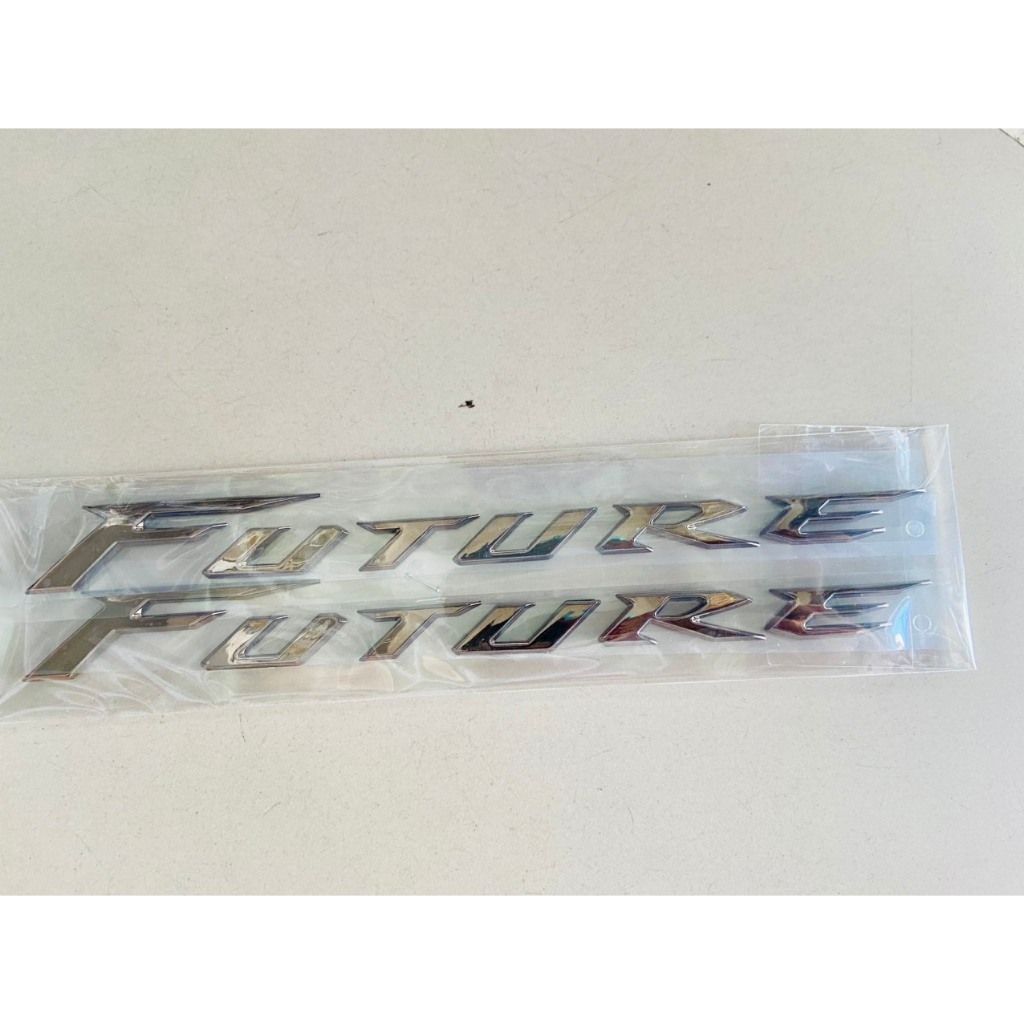 Bộ 2 tem chữ future 2012-2017 nổi cứng cho xe honda future 1 / future2 / future 125i / future neo / future neo gt