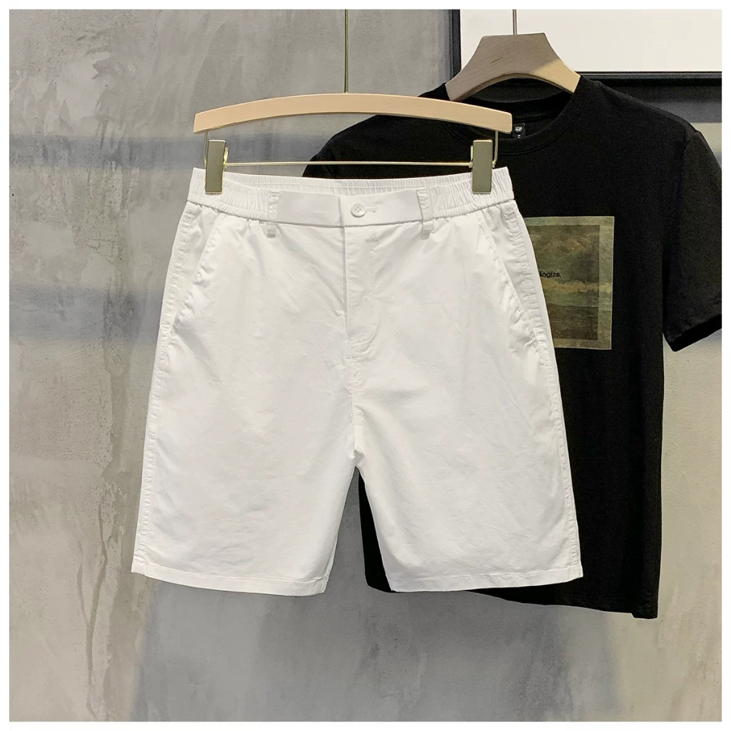 Quần short nam KAKI GIÓ cạp chun pha cúc trẻ trυng