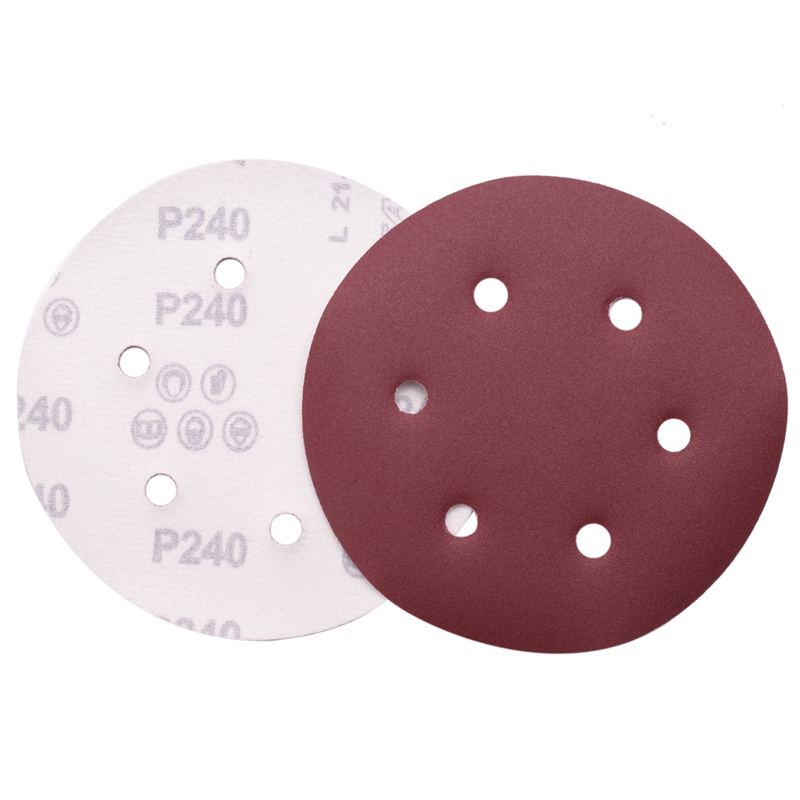 150mm Sanding Disc, 6 Inch Hook and Loop Sanding Pads, 100 Pcs Sandpaper Set Assorted Grits for Random Orbital Sander