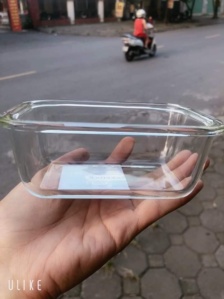 Hộp thủy tinh chữ nhật lock&lock 420ml