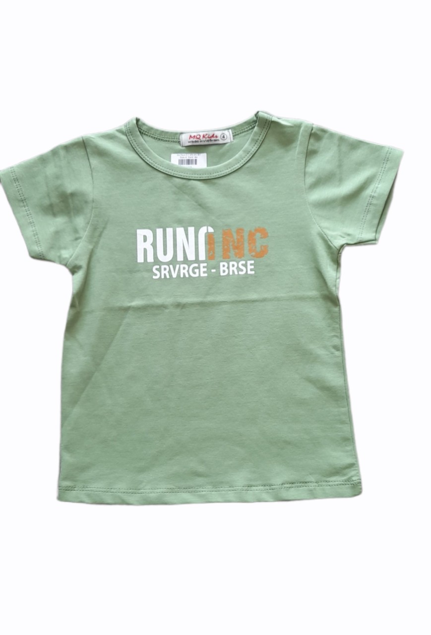 Áo thun Cộc tay in chữ Run