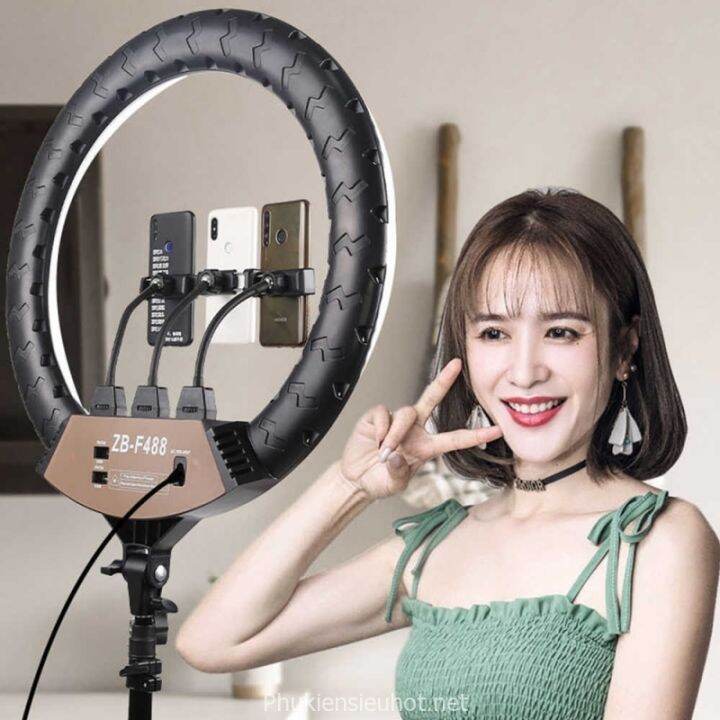 (XẢ KHO) Mua Online Đèn Livestream, Đèn Livestream 45cm YQ 460, Chân Cao 2.1m, 3 Chế Độ Sáng, Có Remote, Phím Cảm Ứng, Đèn Livestream Chuyên Nghiệp, Đèn Led Trợ Sáng, Chiếu Sáng Studio, Makeup, Quay Phim, Chụp Ảnh, Livetream, Selfie