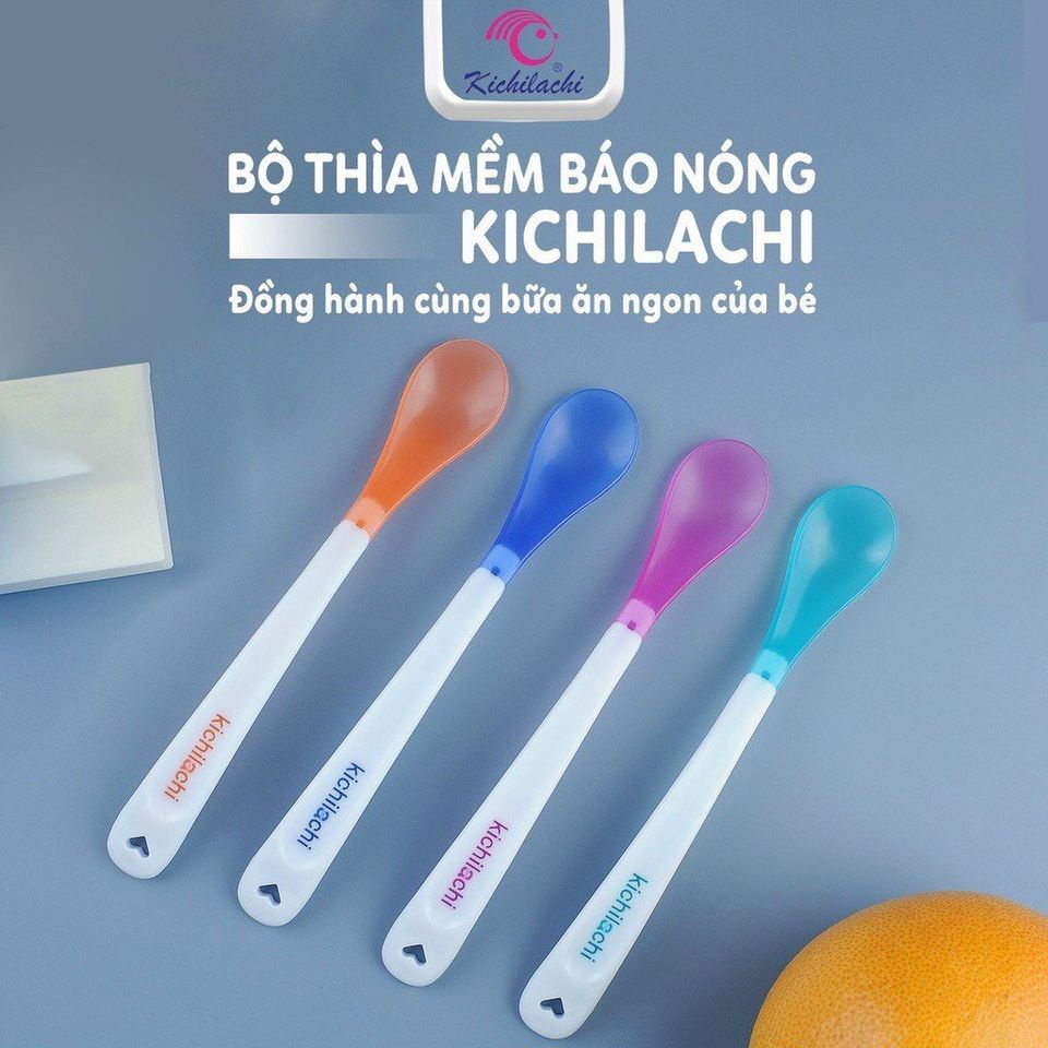 Thìa báo nóng KICHILACHI cho bé ăn dặm
