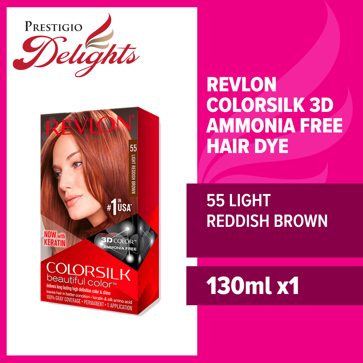 Revlon Colorsilk 3D Hair Color Ammonia Free Hair Dye 130ml | Lazada  Singapore