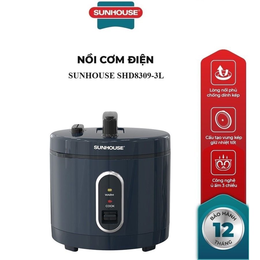 Nồi cơm điện 3L SUNHOUSE SHD8309