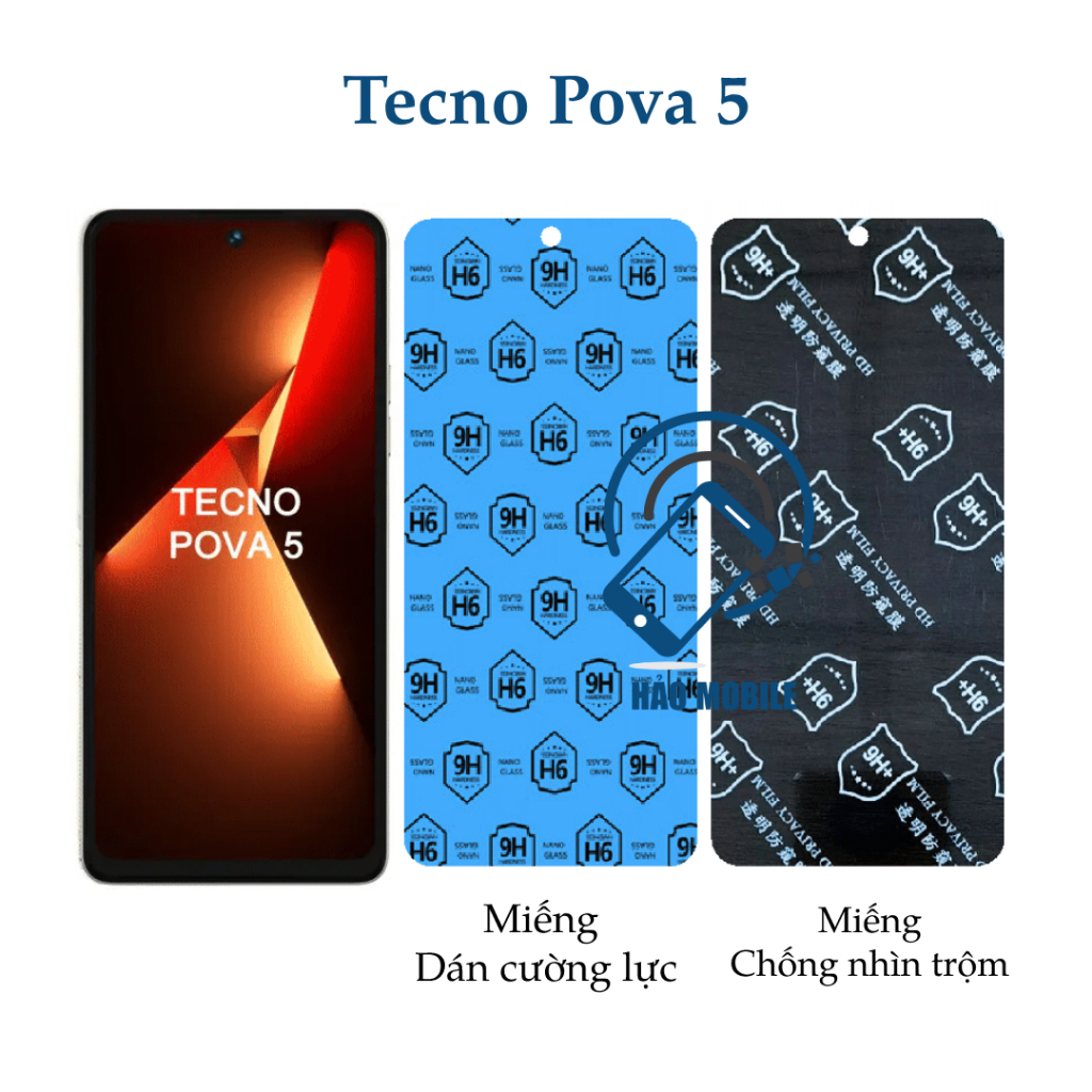 Dán cường lực dẻo nano cho Tecno Pova 5
