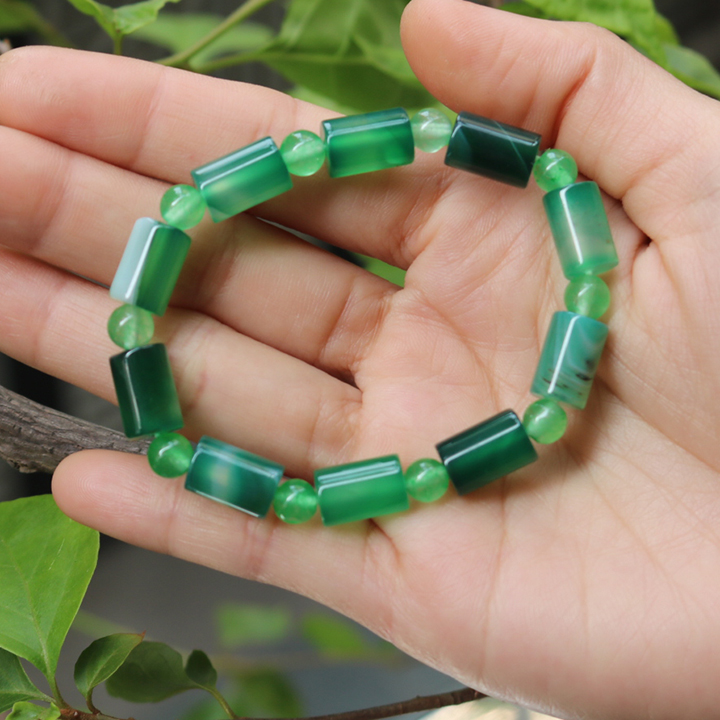 Vòng tay phong thủy - Đá Mắt Hổ Đốt Trúc - Vòng tay đá mã não - vòng tay đá tự nhiên - vòng tay may mắn - cầu bình an, may mắn, tài lộc