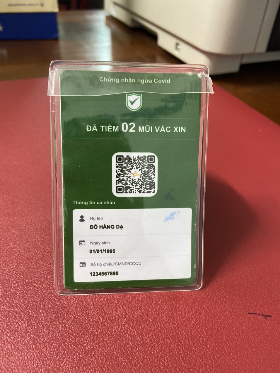 Túi nhựa đựng CCCD