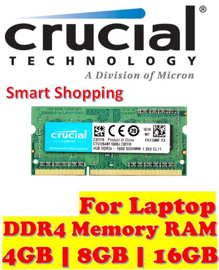Crucial 16GB DDR4 2400MHz CL17 1.2V Non-ECC SODIMM SO-DIMM