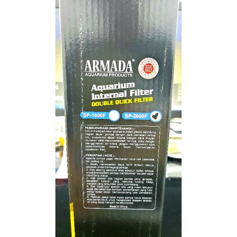 Pompa aquarium kolam internal filter ARMADA SP 2600F