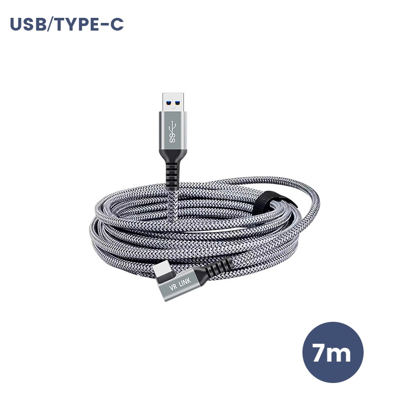 Charging cable for oculus quest 3/1/quest 2 link vr data line usb 3.0 transfer cable type-c for pico 3/4 vr headset accessories