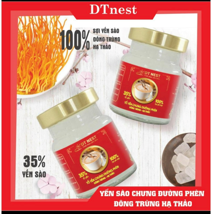 [Combo 12 hủ] Tổ yến chưng đông trùng hạ thảo (35% yến)