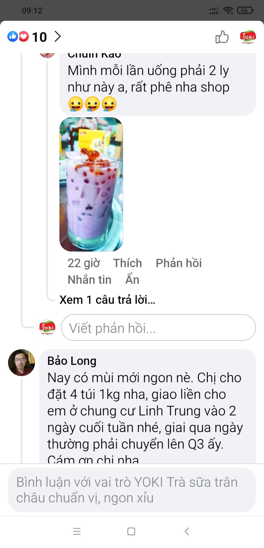 Yoki Trà sữa khoai môn 200g - 500g - 1kg
