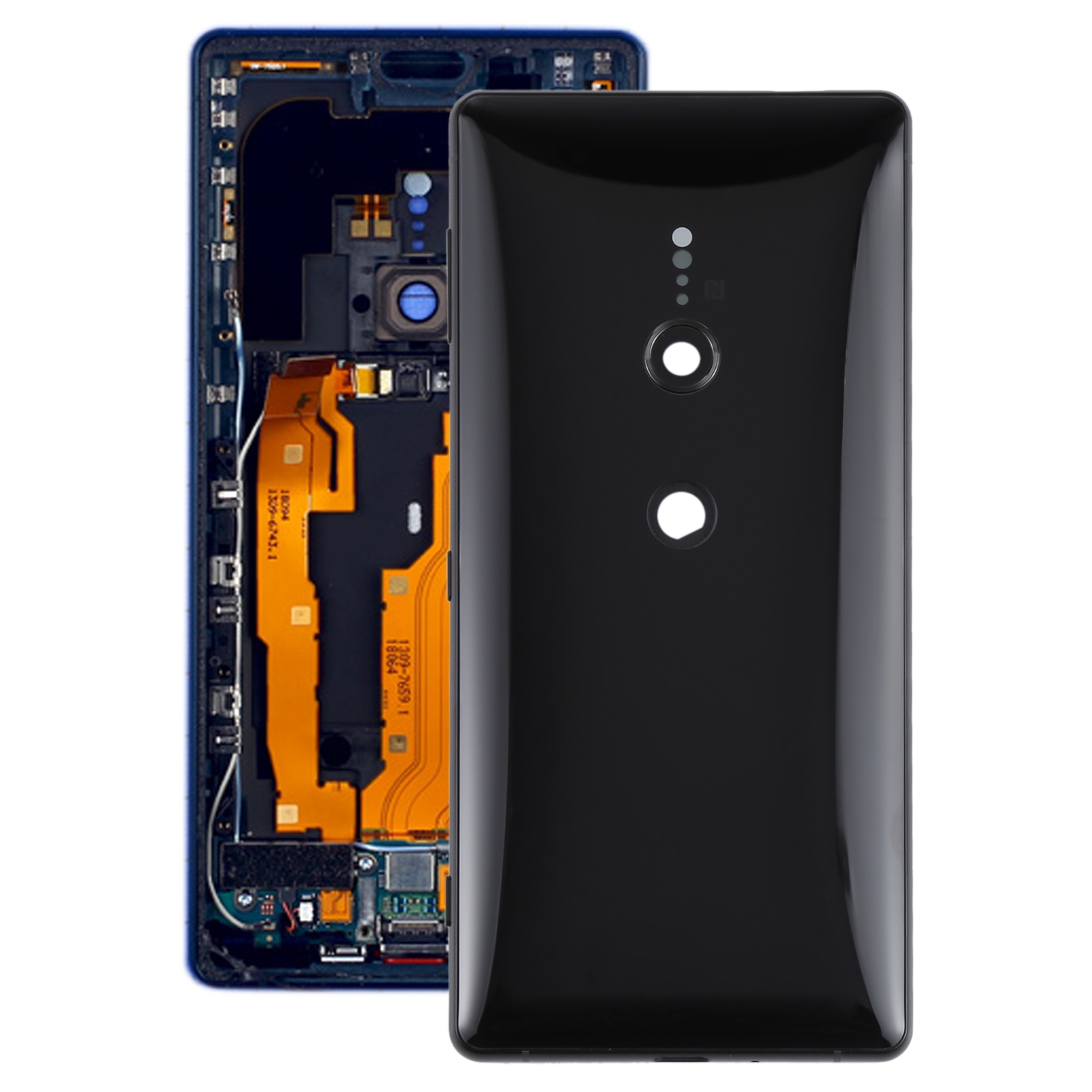 Nắp lưng cho Sony Xperia xz2 (Đen) (zshs)