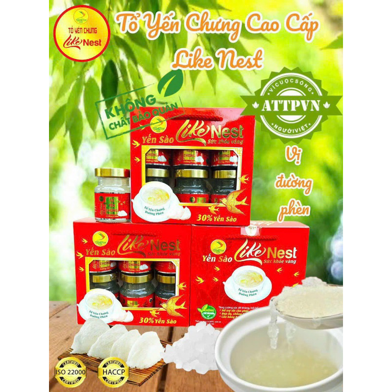 Yến sào Like Nest hop 6 hủ giao ngẫu nhiên