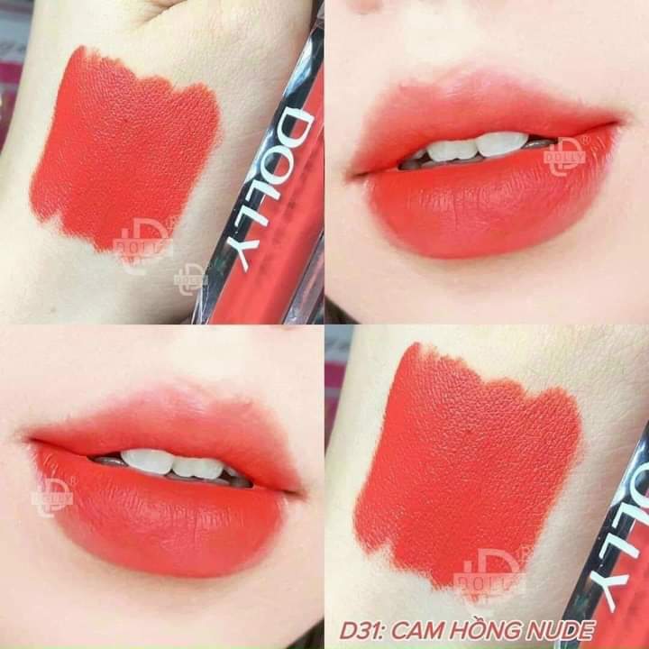 Son kem siêu lì Set 3 cây chính hãng Dolly ( lựa màu son tùy thích )