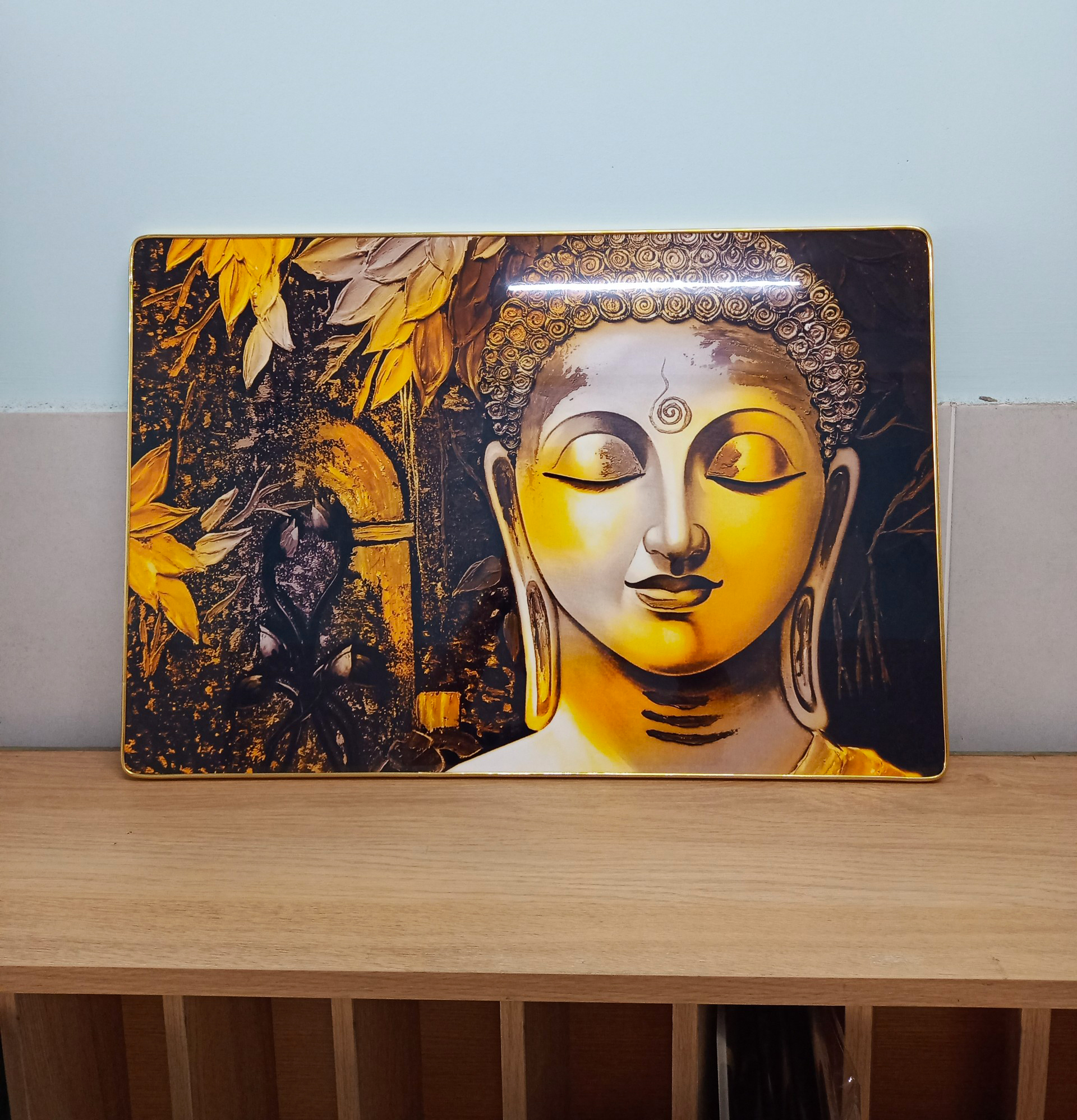 (Xưởng Tranh HCM) Tranh Phật treo tường Phật Thích Ca tranh canvas có khung nhiều kích thước Tranh Phật tráng gương đẹp tặng kèm đinh
