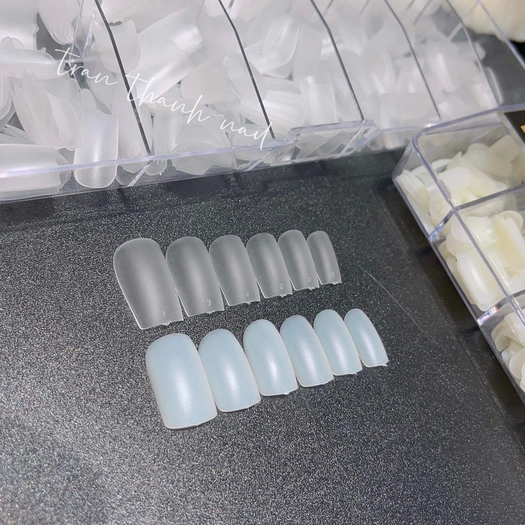 Móng úp vuông ngắn Hàn Quốc - Hộp 500 móng