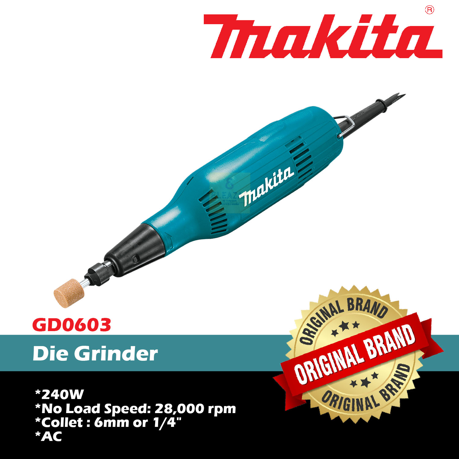 Makita 1/4" Die Grinder 240W [GD0603] Lazada PH