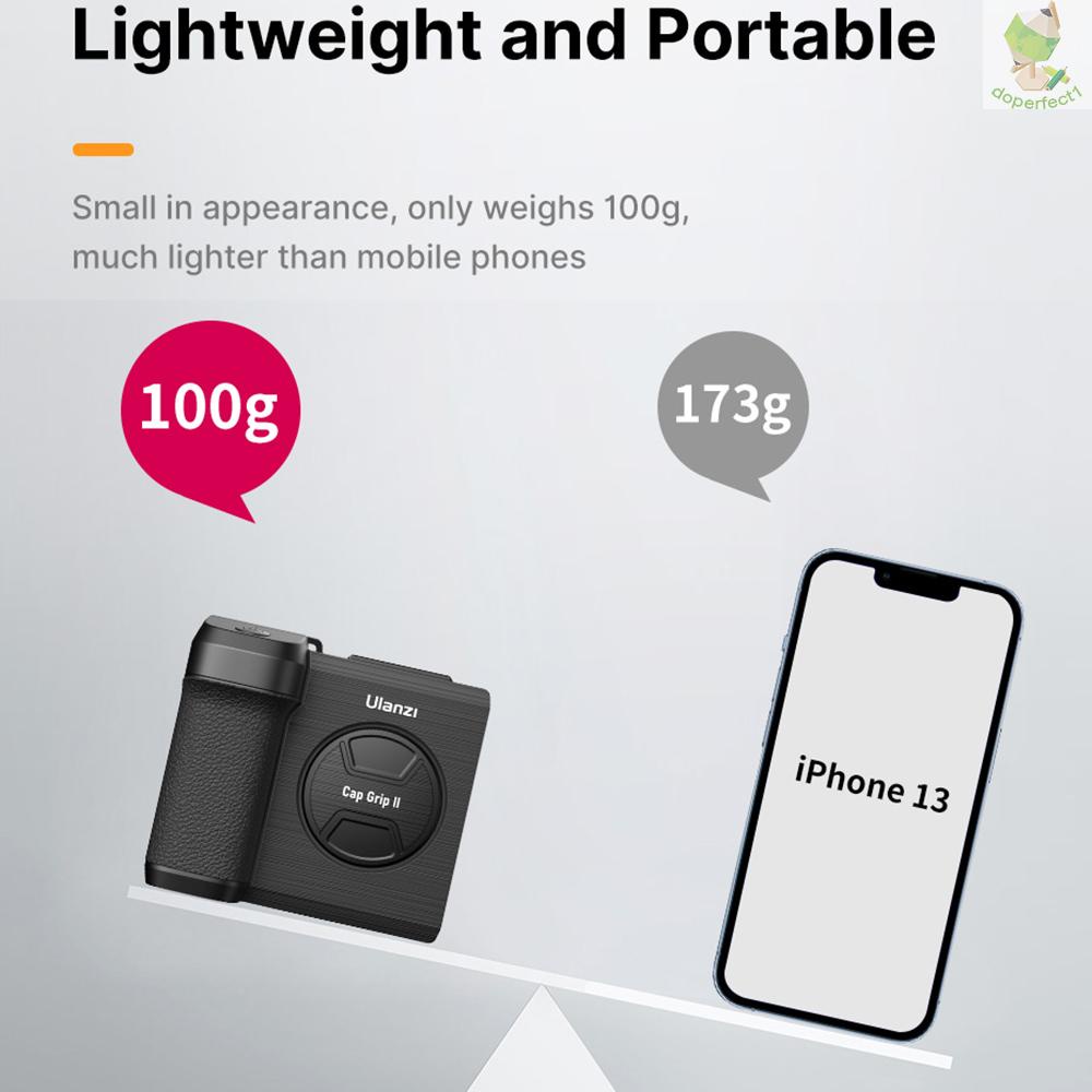 Ulanzi CG01 Wireless Smartphone Handle Grip Anti-shake Phone Holder Stabilizer with Remote Control 20M Effective Range B   Came-6.5
