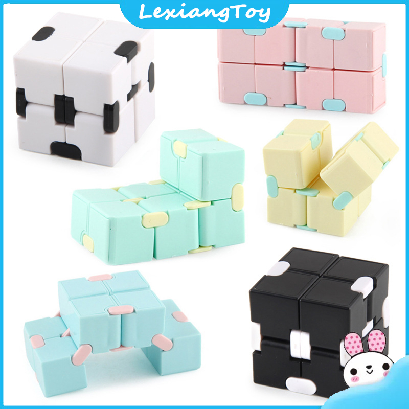 Lexiang Đồ Chơi 2X 2 khối lập phương thần kỳ Túi Lật Vô Hạn khối rubik tốc độ Giải Nén Đồ chơi giáo dục trẻ em Quà tặng sinh nhật