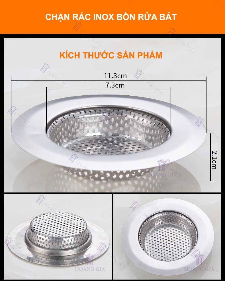 Kitchen Sink Strainer, Kitchen Trash Strainer Fits Well On Drain,（Large）combo 2 pieces