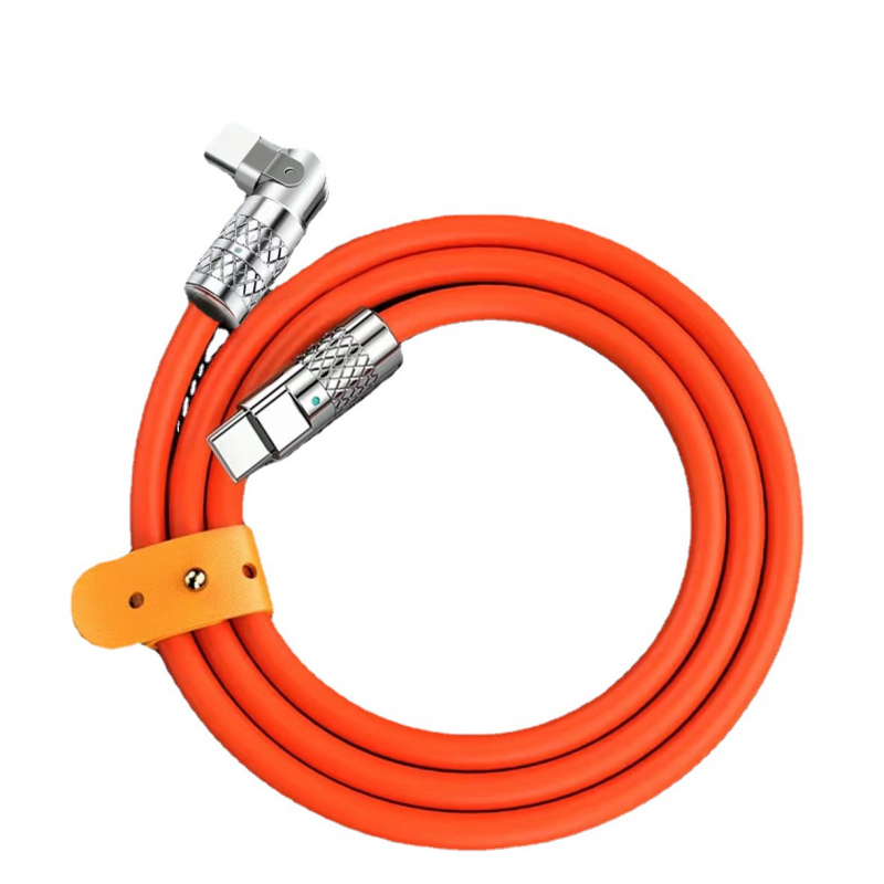 PD Fast Charging Cable Zinc Alloy Rotary Charging Cable Apple Huawei Mobile Phone Fast Charging Data Cable