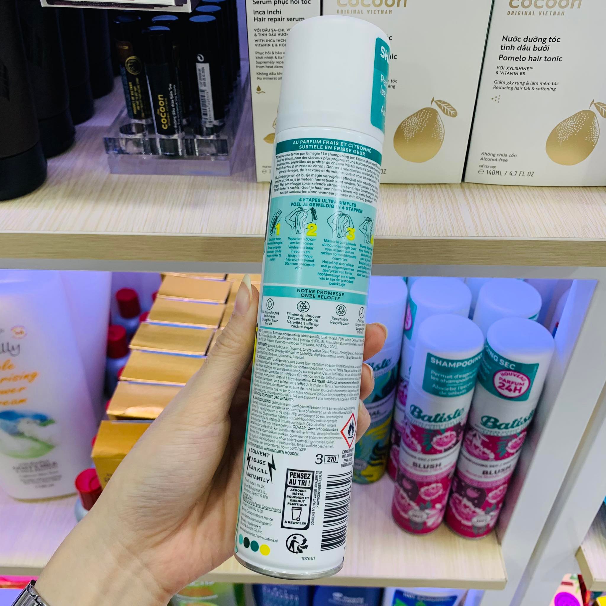 [SaigonScent] Dầu gội khô Batiste Dry Shampoo 200mL
