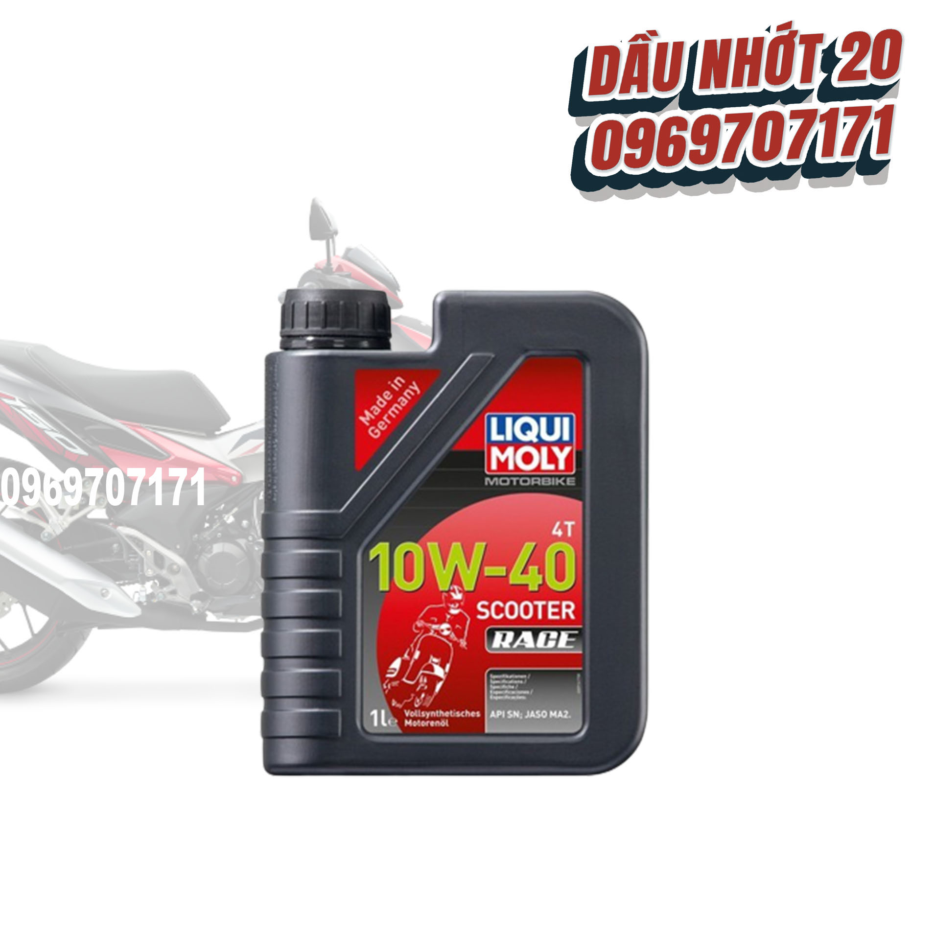 Nhớt Liqui Moly Scooter Race 10W40 dành cho xe ga