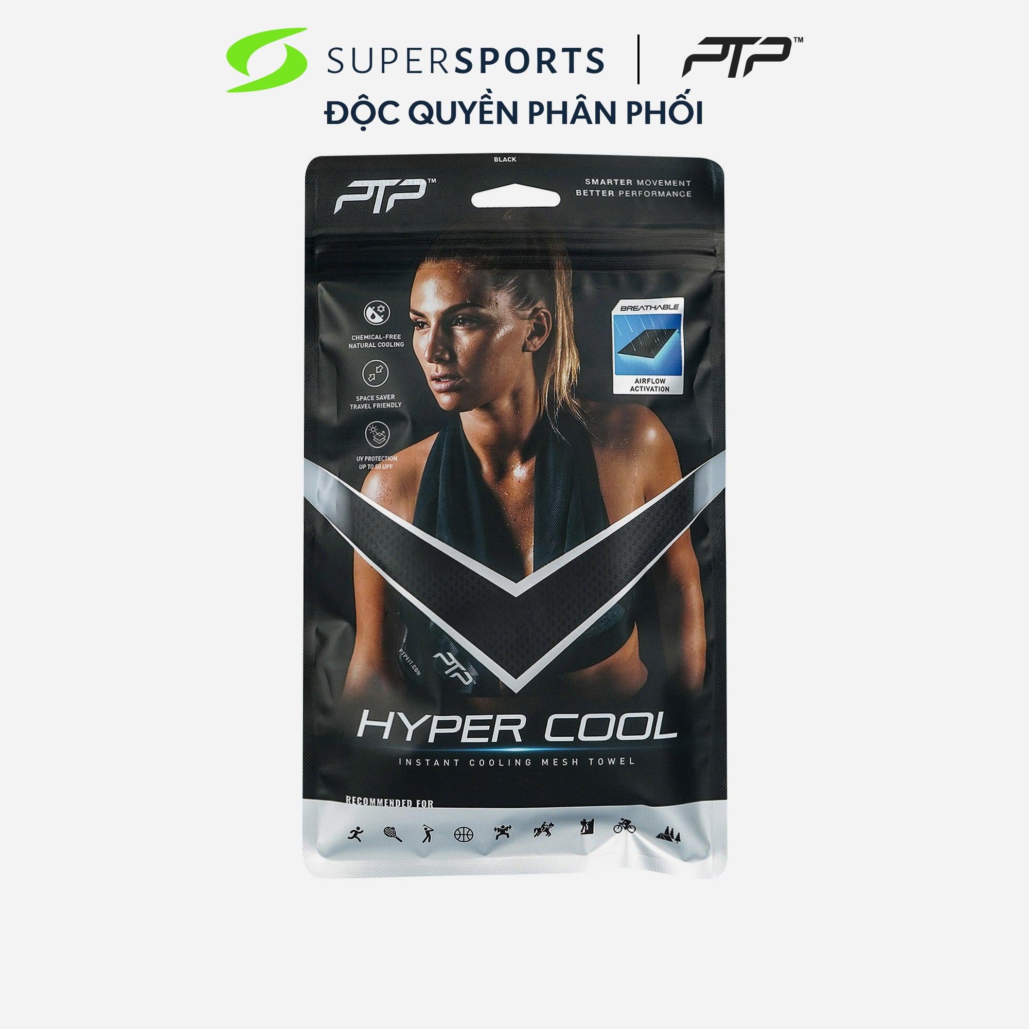 PTP Hyper Cool Towel Black HC BLACK