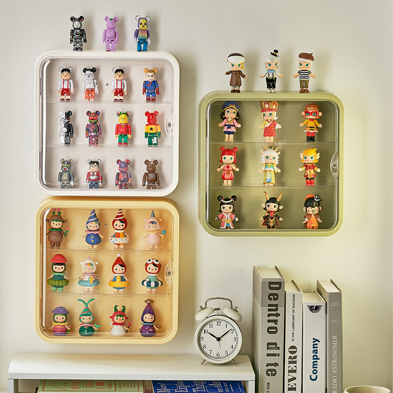 JJT Wall mounted doll storage box Wall mounted, dustproof Doll display stand, display cabinet, display box can be stacked together. transparent toy display box Doll display cabinet, clear box, toy storage box toy display box Acrylic display cabinet, box t