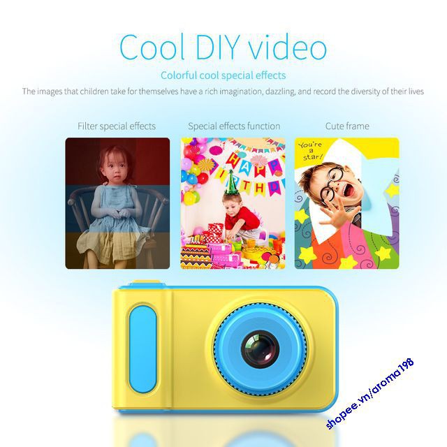 Máy Chụp Ảnh Kỹ Thuật Số FULL HD Cho Bé Yêu