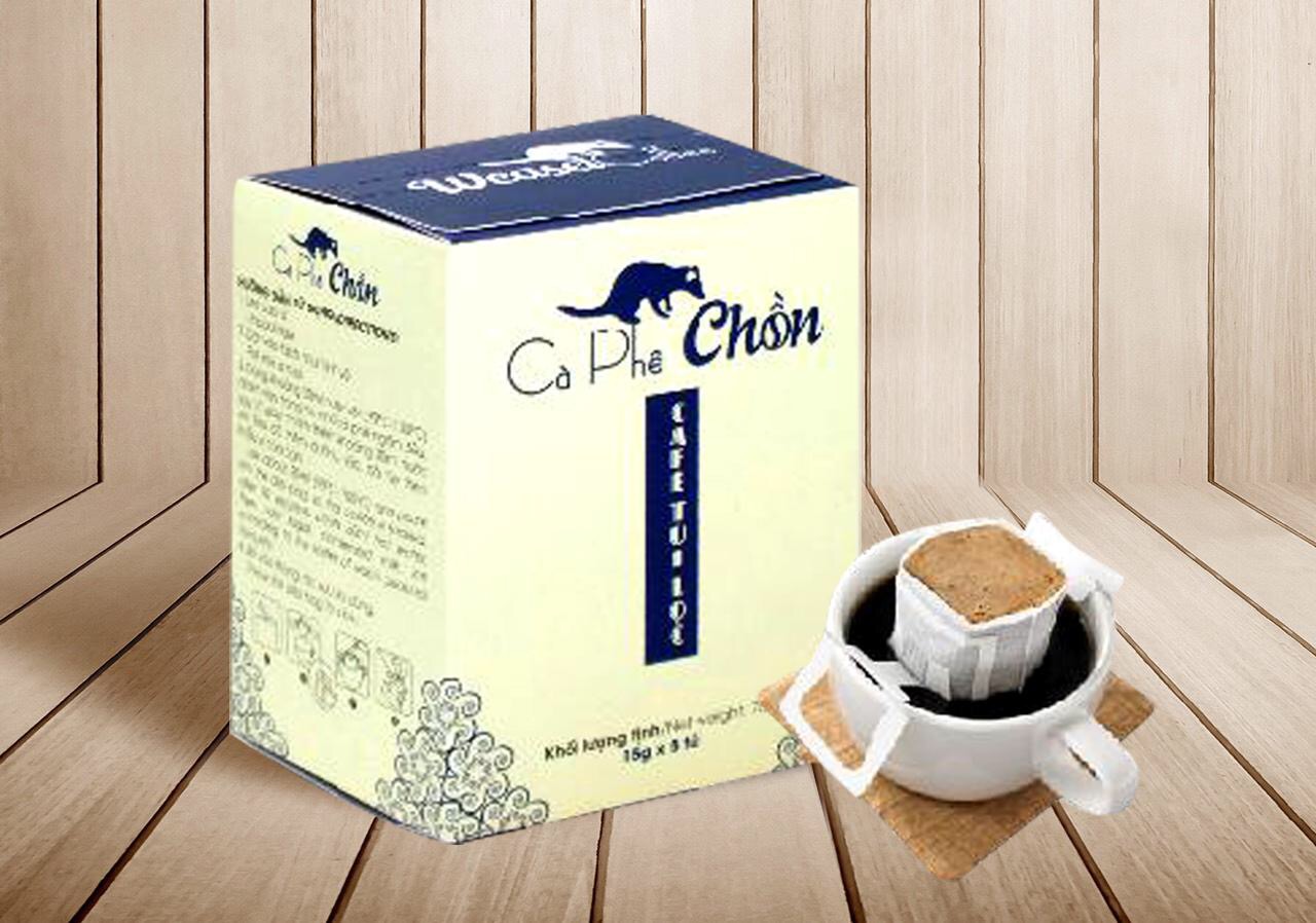 Cà phê chồn phin giấy (5gói x 15g)