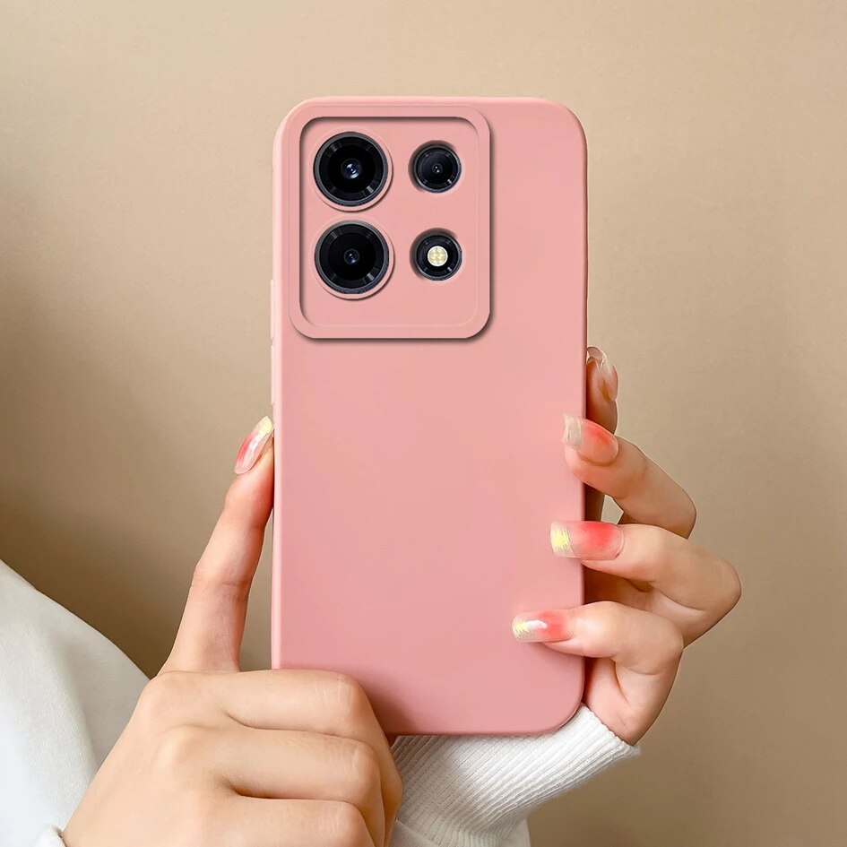For Infinix Note 30 VIP 30 Pro Casing Back Cover Fashion Design Square Liquid Soft Silicone Solid Color Matte Shockproof Screen Protector Phone Case Infinix Note 30i Phone Shell
