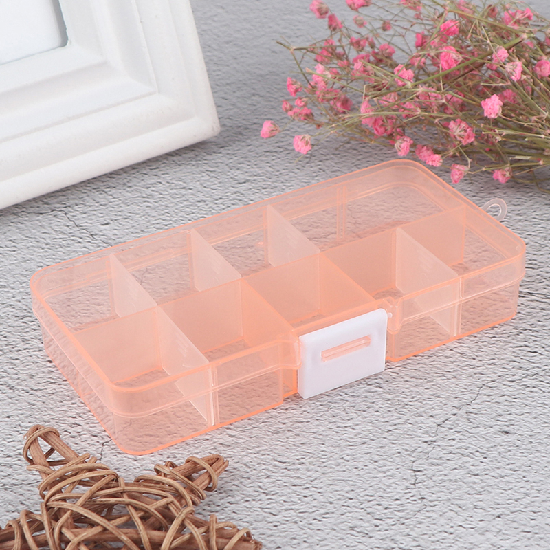 Hộp đựng đồ bằng nhựa 10 ngăn có thể điều chỉnh Hộp đựng đồ trang sức hình vít