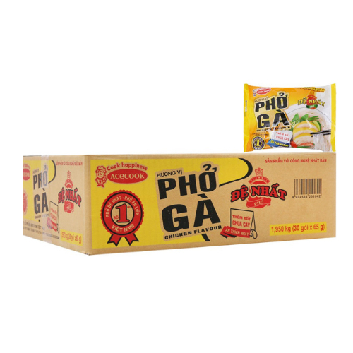Thùng phở Đệ Nhất ACECOOK 30 gói x 65gr