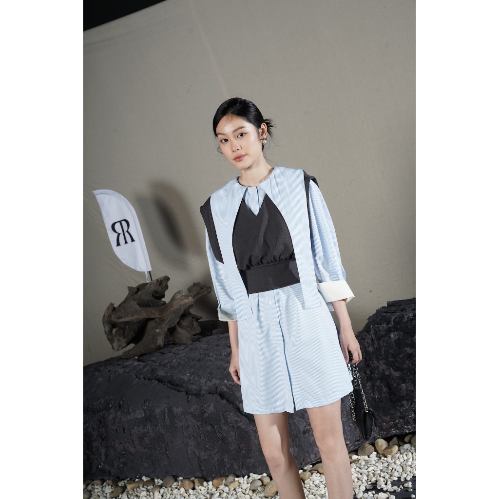 RẬP - Đầm Cổ Tròn Tay Dài - PRIME 26