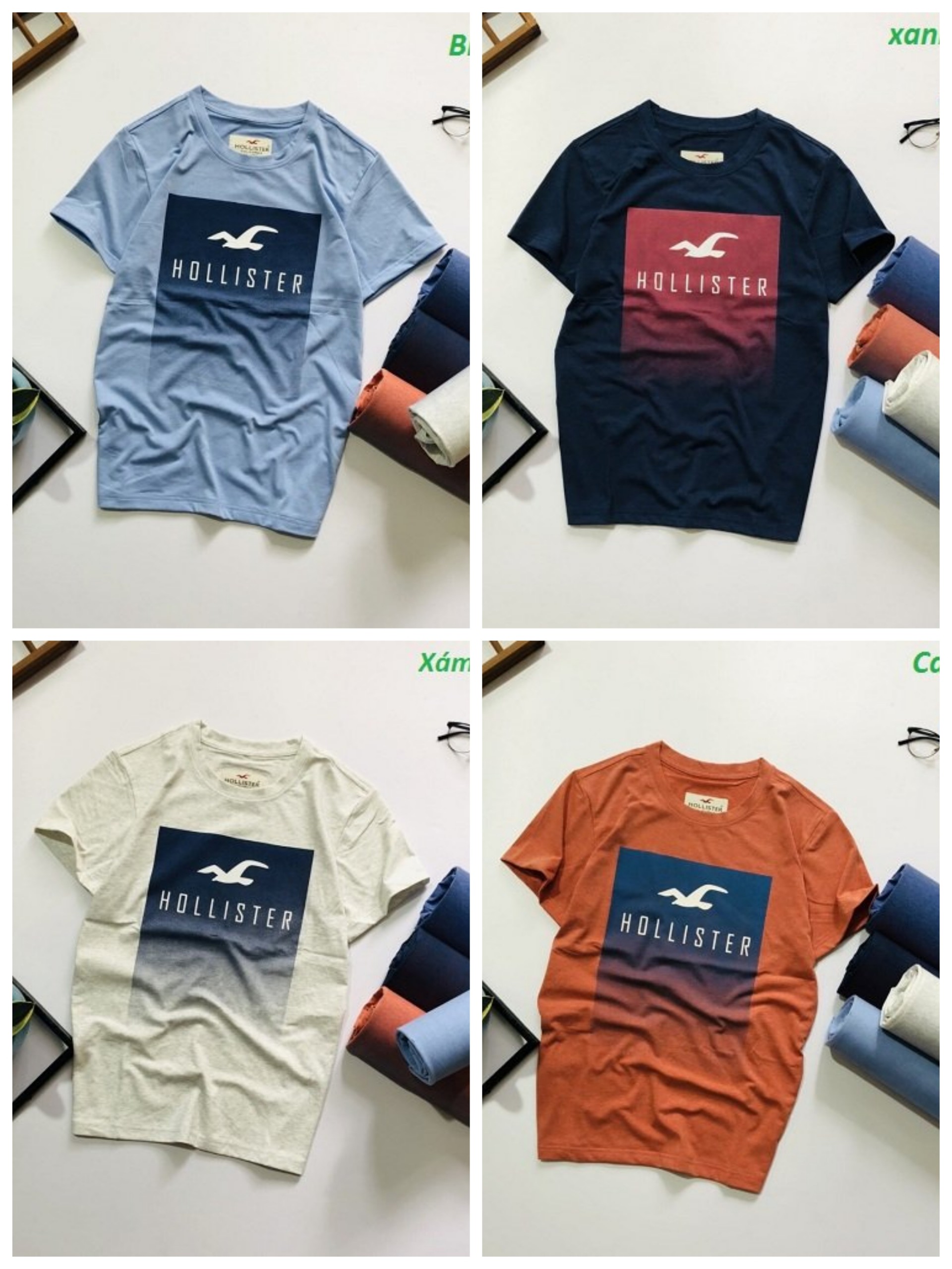 Áo thun nam cổ tròn vải cotton mềm mịn