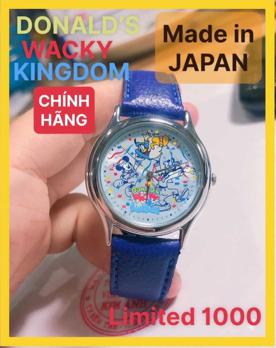 Đồng hồ nữ Donals s Wacky Kingdom, Made in Japan, bản giới hạn Limited 1000, Hàng chính hãng thumbnail