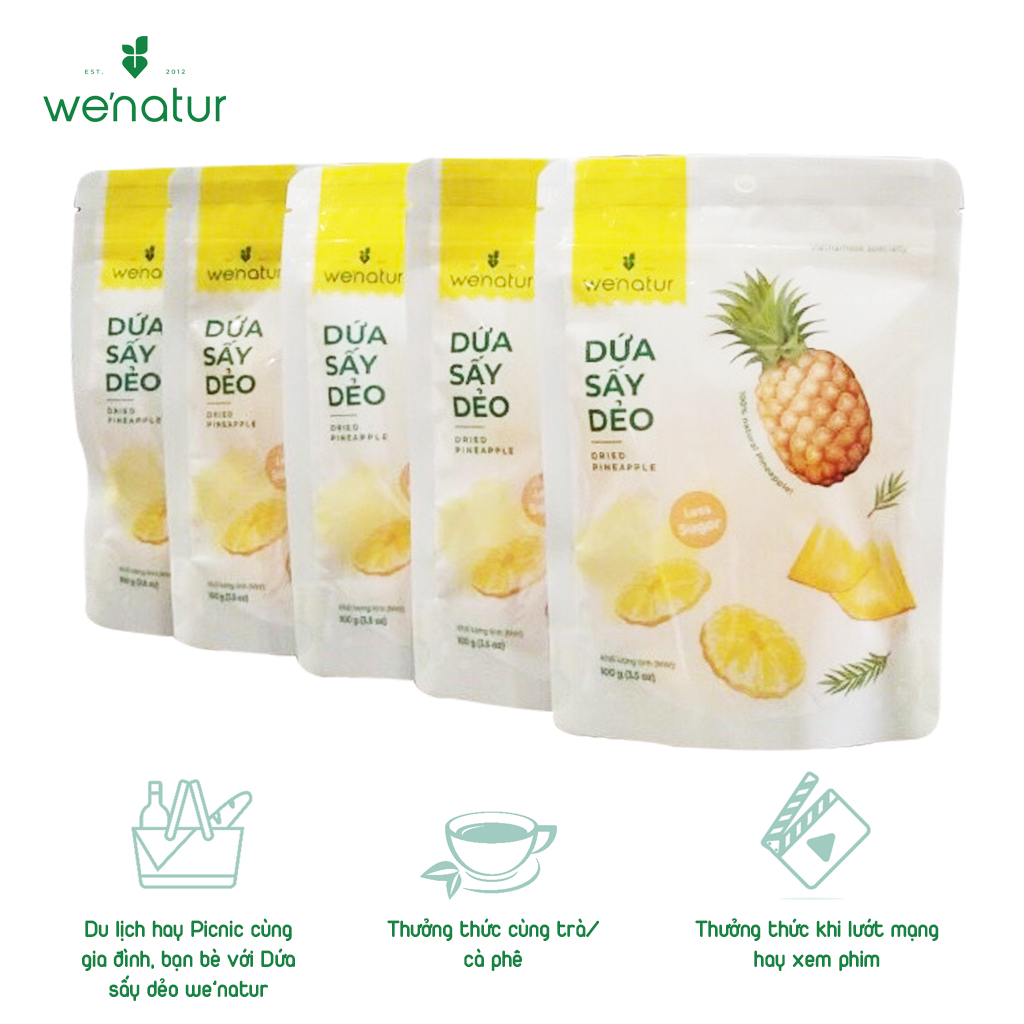 [Thơm Ngon] Dứa Sấy Dẻo Tự Nhiên We'natur 100g