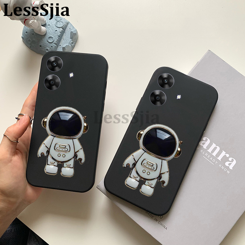 Phone Cover Realme Note 60x Back Case Fashionable Cartoon Astronaut 