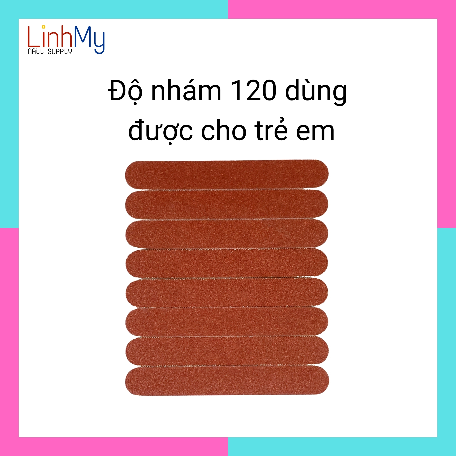 Dũa móng tay mini mỏng nâu cao cấp