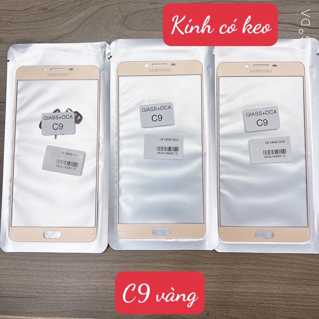 KÍNH ÉP CÓ KEO OCA SAMSUNG C9 - C9 PRO