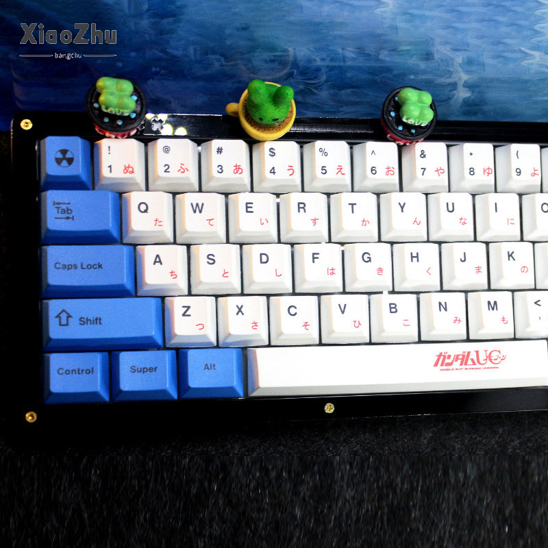 Xiaozhubangchu Gundam Keycap phím cơ PBT thăng hoa phím Bàn phím cơ xda Tùy chỉnh cao DIY cá nhân keycap