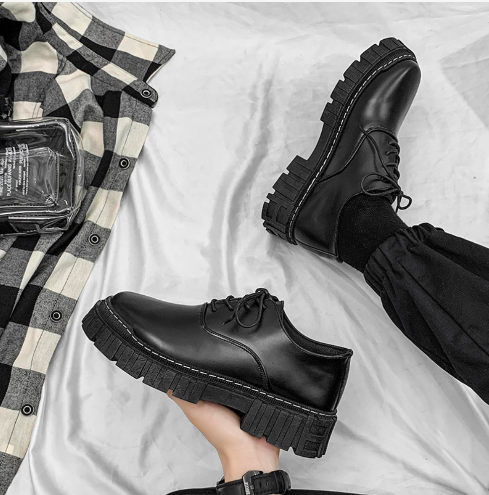 Giày Bốt dr martens JAM thấp cổ tăng chiều cao 6 cm MD01
