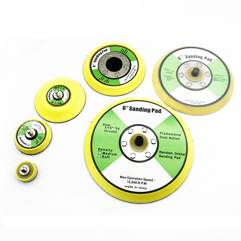 【specialthing】 For Air Sander Backing Pad Grinder Sanding Disc Backing Pads Hook Loop M6 5/16 【Ready Stock】
