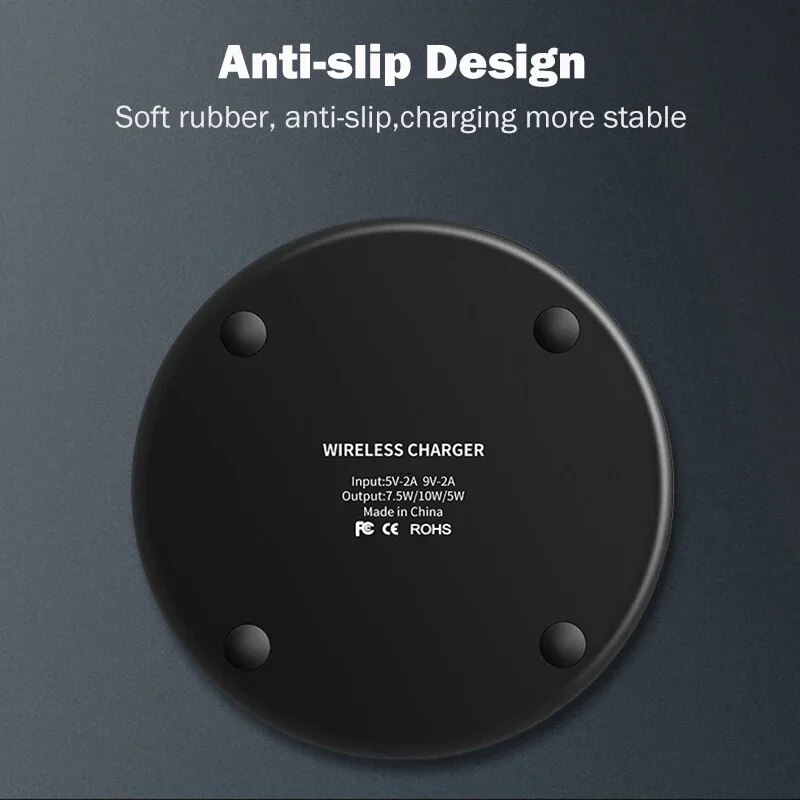 15W Fast Wireless Charger for Oneplus 10 Pro/9 Pro/8 Pro Qi Phone Wireless Charging Pad Breathing Light with USB Cable.