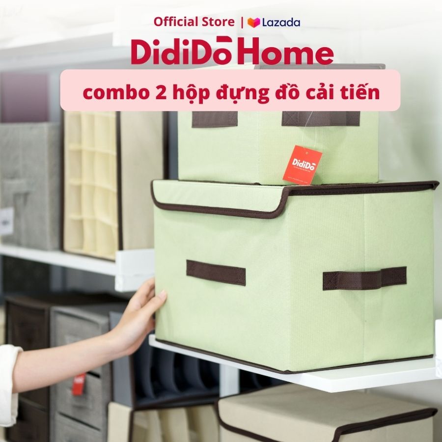 Combo 2 hộp đựng đồ DidiDo Cải Tiến (Tặng Giấy Thơm Bounce)